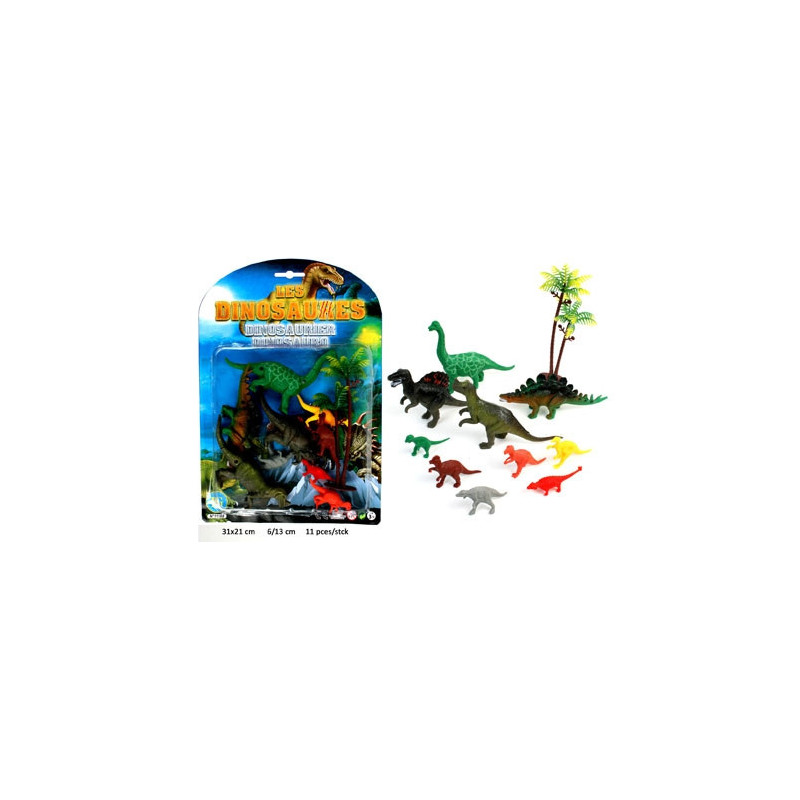 DINOSAURES ASSORTIS 11 PIECES