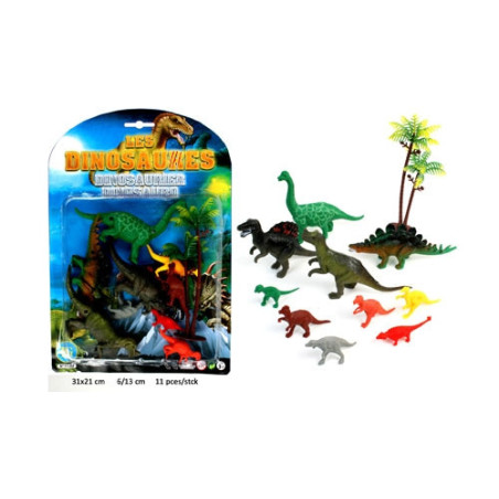 DINOSAURES ASSORTIS 11 PIECES