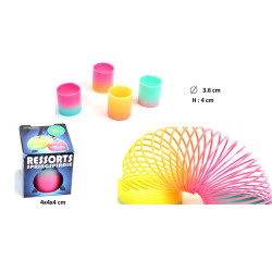 Ressort arc-en-ciel 3.5 cm : le jouet coloré pour enfants