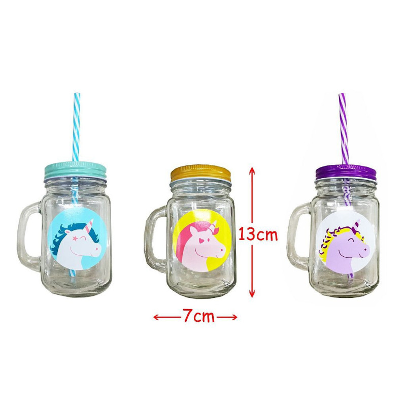 MASON JAR LICORNE
