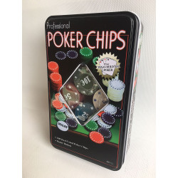 COFFRET METAL 100 JETONS DE POKER