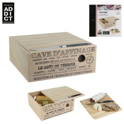 CAVE A FROMAGE BOIS AVEC COUTEAU