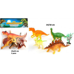SACHET DE 4 DINOSAURES 14 A 18 CM