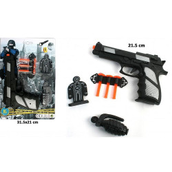 PANOPLIE PISTOLET 3 FLECHE 21.5 CM