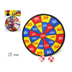 CIBLE SCRATCH 27 CM AVEC 2 BALLES