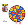 CIBLE SCRATCH 27 CM AVEC 2 BALLES