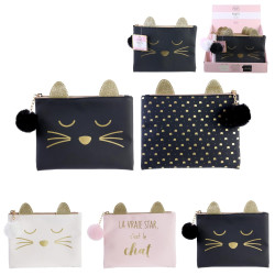 POCHETTE CHAT 15X18CM