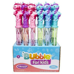 Magie et enchantement : Bâton bulle de savon licorne 38 cm