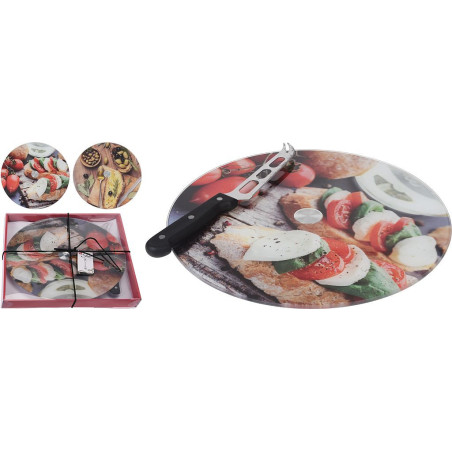 PLATEAU A FROMAGE VERRE 30 CM