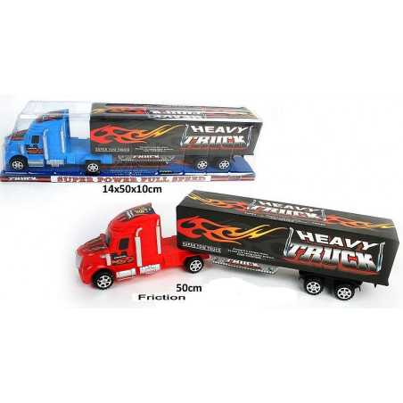 CAMION 50CM SEMI REMORQUE