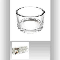 COFFRET DE 10 LUMIGNONS EN VERRE
