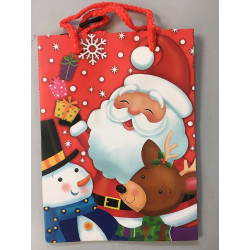 Emballage Cadeau Noël pour Pro - SAC NOEL PAPIER 17*12.5*6 cm