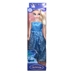 POUPEE ROBE BLEU 32 CM