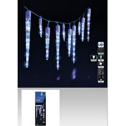 GUIRLANDE EXTERIEUR ET INTERIEUR 10 GLACONS 63 LED