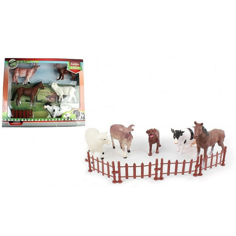 COFFRET ANIMAUX DE LA FERME 9/12CM 6 PIECES