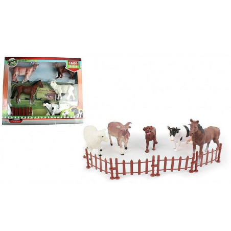 COFFRET ANIMAUX DE LA FERME 9/12CM 6 PIECES