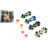 COFFRET DE 4 VOITURES DE COURSE 14 CM RETROFRICTION