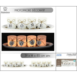 Photophore décoratif pour 4 bougies chauffe-plats