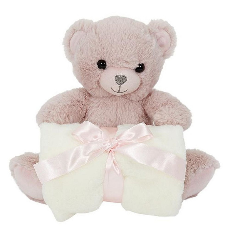 PELUCHE OURS 20 CM PLAID 70*70 CM