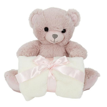 PELUCHE OURS 20 CM PLAID 70*70 CM