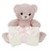 PELUCHE OURS 20 CM PLAID 70*70 CM