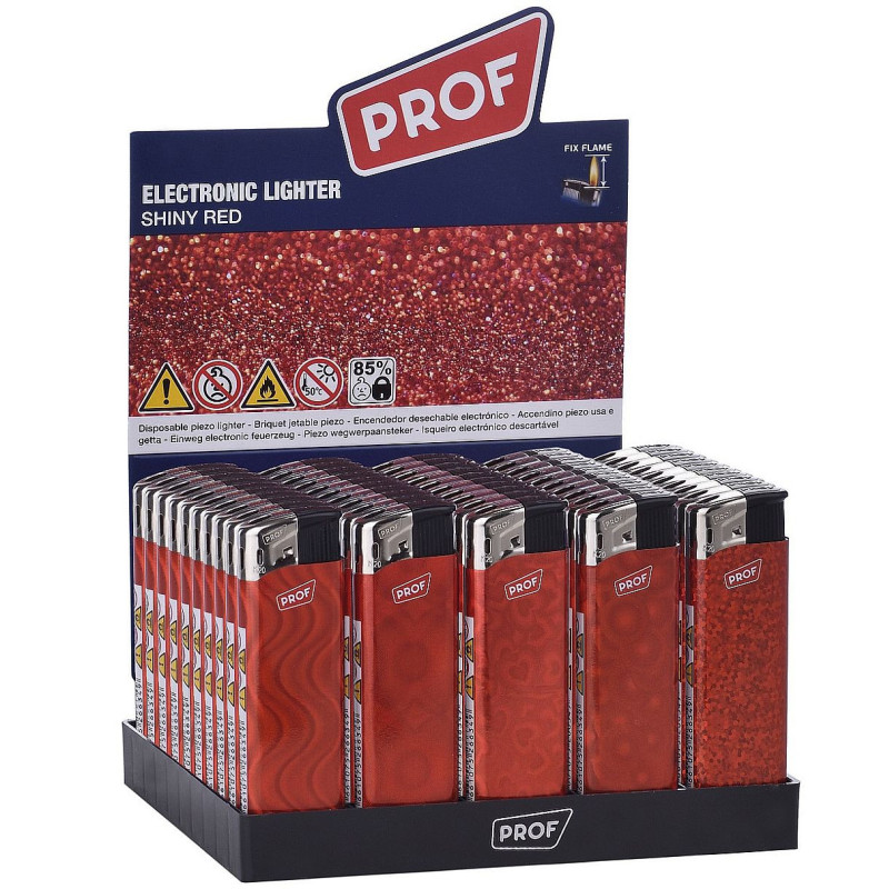 BRIQUET ELECTRONIQUE SHINY ROUGE