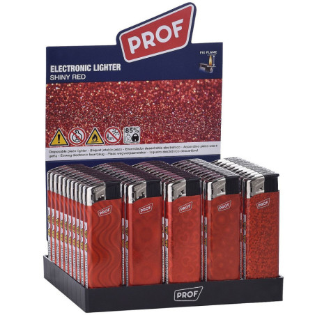 BRIQUET ELECTRONIQUE SHINY ROUGE