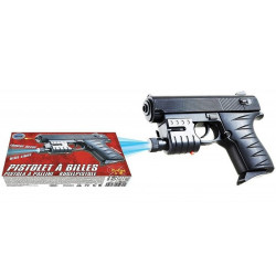 PISTOLET BILLES 15 CM LAMPE BLEUE