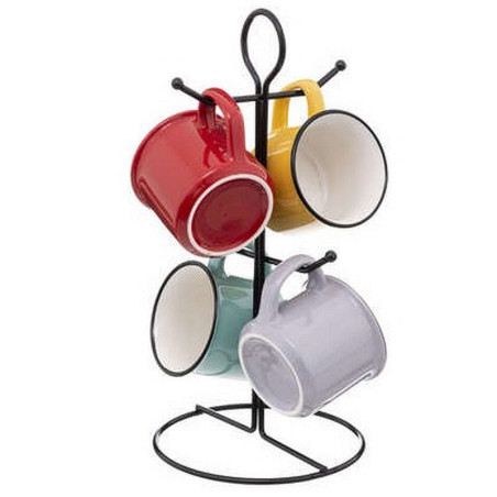COFFRET RACK 4 MUGS S HAPPY POP 14CL
