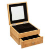 BOITE A BIJOUX MIROIR EN BAMBOU