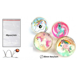 Balle Rebond 3 cm Licorne - Animation Best-Seller pour Professionnels