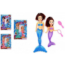 PANOPLIE POUPEE SIRENE  21/16 CM