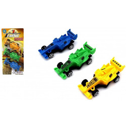PANOPLIE DE 3 VOITURES DE COURSE 9 CM