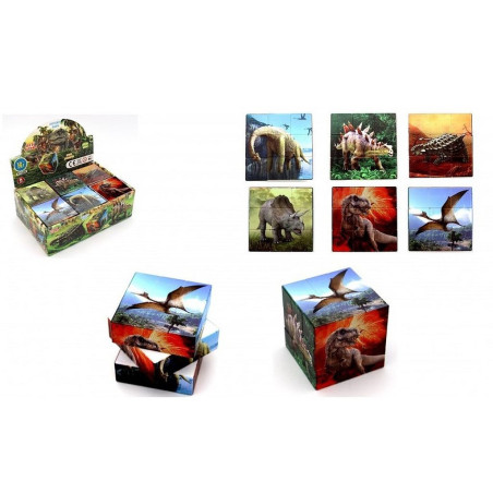 CUBE PATIENCE DINOSAURE 5.7*5.7*5.7 CM