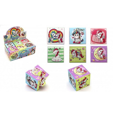 CUBE PATIENCE LICORNE 5.7*5.7*5.7 CM