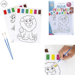 10 FEUILLES DE PEINTURE A L EAU