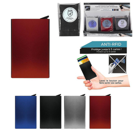 PORTE-CARTE ANTI-PIRATAGE RFID METAL
