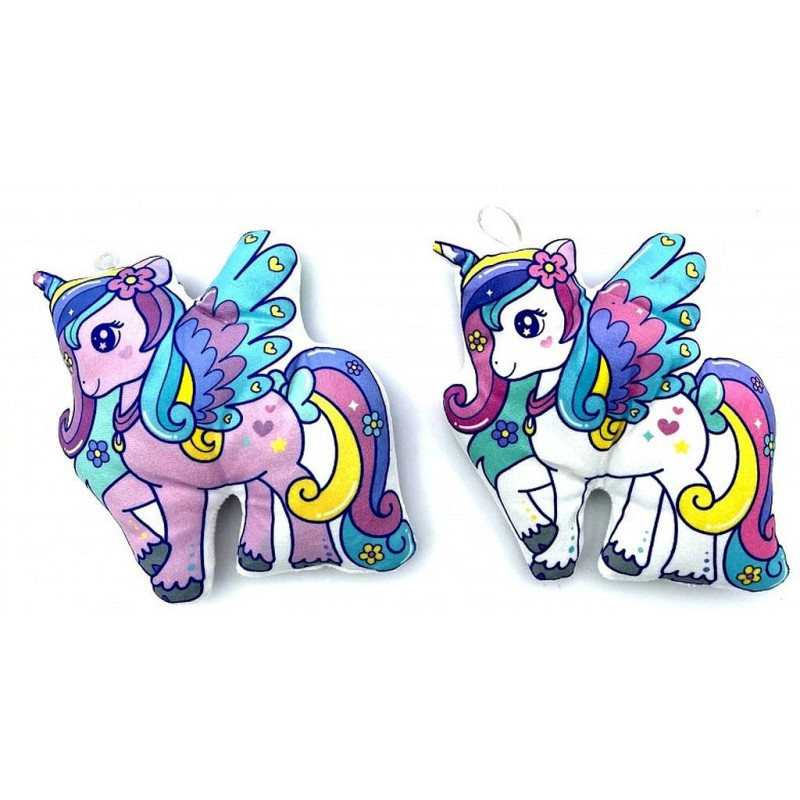 PELUCHE LICORNE 20X19 CM