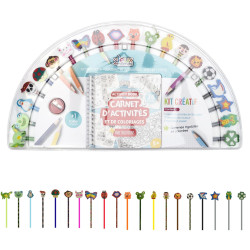 COFFRET CAHIER D ACTIVITES 20 CRAYONS ET 20 GOMMES
