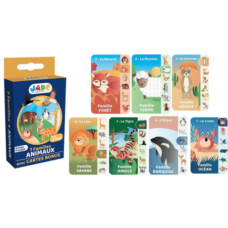 JEU DE 7 FAMILLES ANIMAUX