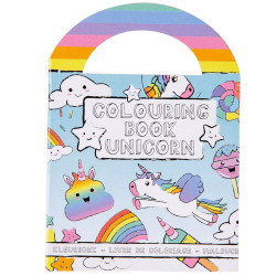 LIVRE DE COLORIAGE ET AUTOCOLLANTS LICORNE