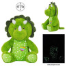 PELUCHE DINOSAURE PHOSPHORESCENT 29 CM