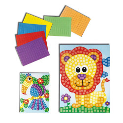 JEU DE MOSAIQUE AUTOCOLLANT ET EN MOUSSE